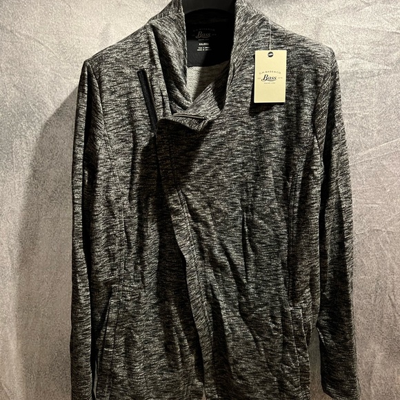 G.H. Bass Knit Zip Asymmetrical Cardigan Sz XXL NWT - Picture 8 of 8